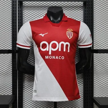 Monaco 2026/27 home player version soccer jersey size S-2XL