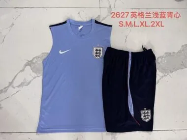 England 2026 Blue Vest Suit (S-2XL)