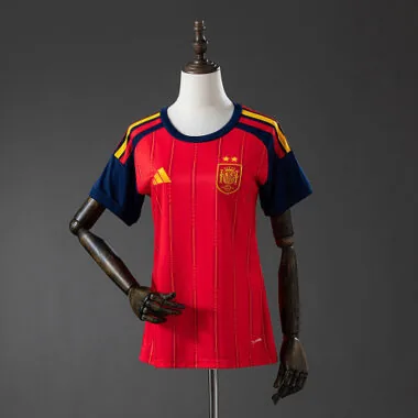 Spain 2026 World Cup Two-Star Home Jersey for Women (S-2XL)
