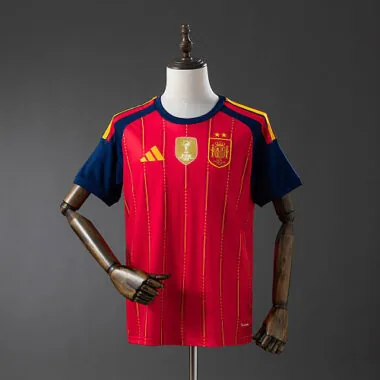 Spain 2026 World Cup Champion Edition home Jersey S-4XL（Two stars）