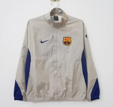 Barcelona 2026/27 Gray And Blue Windbreaker Size S-2XL