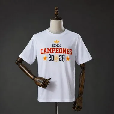 Spain We Are Champions T-Shirt White S-3XL