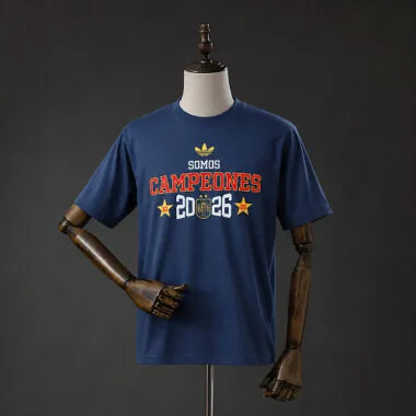 Spain We Are Champions T-Shirt Blue S-3XL