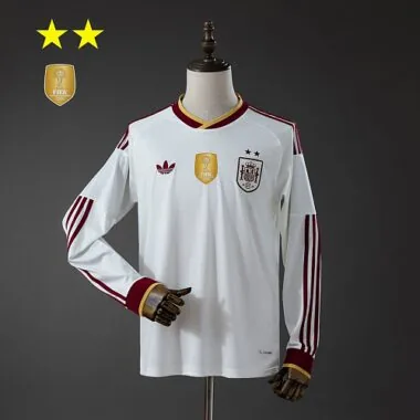 Spain 2026 Away 2-Star Champion Edition Long Sleeve Jersey Size S-2XL