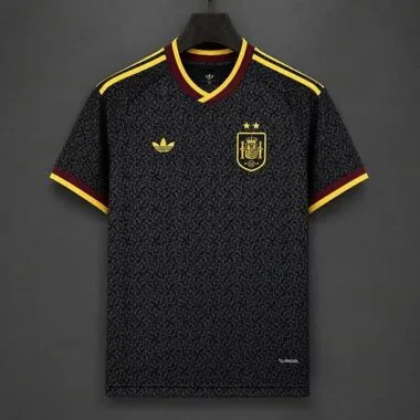 Spain 2026 Trefoil Black Special Edition Jersey Size S-4XL