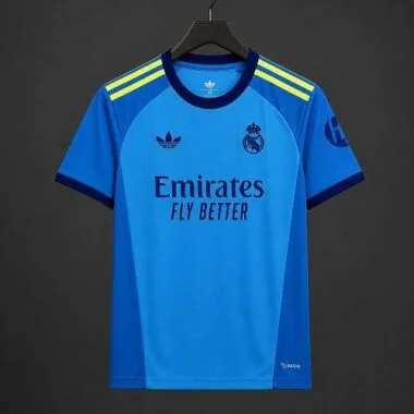 Real Madrid 2026/27 Blue Goalkeeper Jersey for Men Size S-2XL
