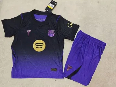 Kid Kit Barcelona 2026/27 Third Away Player Version Soccer Jersey Size 16-28