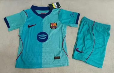 Kid Kit Barcelona 2026/27 Away Player Version Soccer Jersey Size 16-28