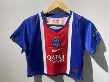 Paris Saint-Germain 2026/27 Home Crop Top Jersey for Women Size S-2XL