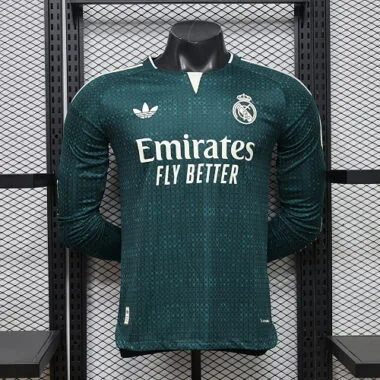 Real Madrid 2026/27 Away Long Sleeve Player Version Jersey for Men Size S-3XL