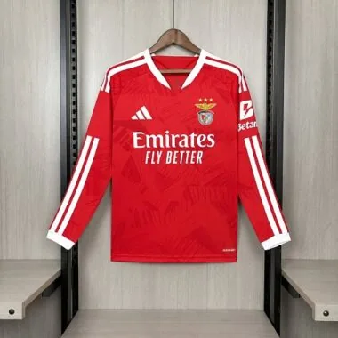 Benfica 2026/27 Home Long Sleeve Jersey Size S-2XL