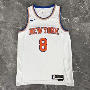 New York Knicks 2026 No. 8 OG Anunoby NBA Jersey