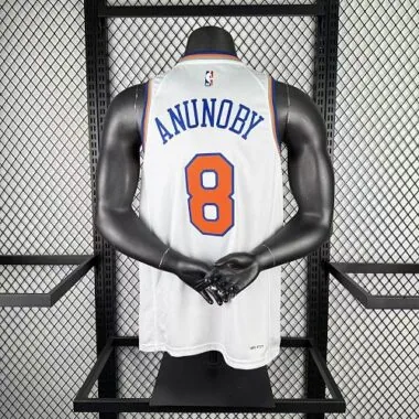 New York Knicks 2026 No. 8 OG Anunoby NBA Jersey