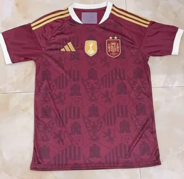 Spain 2026 Two-Star Champion Special Edition Jersey Size S-4XL