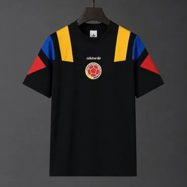 Colombia 2026 Black Tricolor Retro T-Shirt (S-2XL)