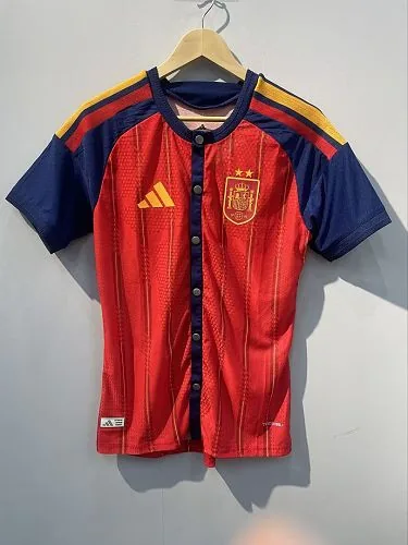 Spain 2026 Red Home Baseball-Style Jersey Two-Star S-2XL