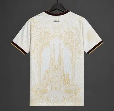 Spain 2026 White and Gold Special Edition Jersey Two-Star (S-4XL)