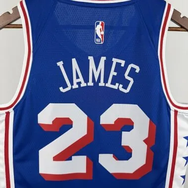 Philadelphia 76ers 2026 Blue Icon Edition James No. 23 NBA Jersey