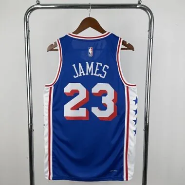 Philadelphia 76ers 2026 Blue Icon Edition James No. 23 NBA Jersey
