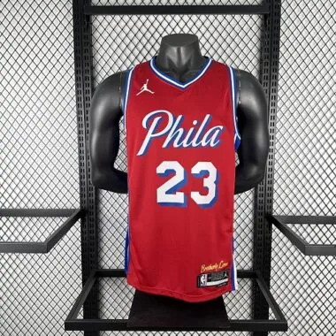 Philadelphia 76ers 2026 Red Statement Edition James No. 23 NBA Jersey