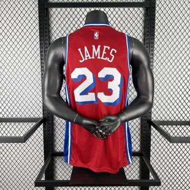 Philadelphia 76ers 2026 Red Statement Edition James No. 23 NBA Jersey