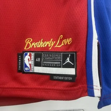 Philadelphia 76ers 2026 Red Statement Edition James No. 23 NBA Jersey