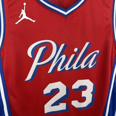 Philadelphia 76ers 2026 Red Statement Edition James No. 23 NBA Jersey