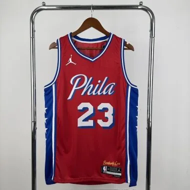 Philadelphia 76ers 2026 Red Statement Edition James No. 23 NBA Jersey