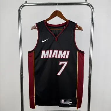 Miami Heat Antetokounmpo No. 7 Black V-Neck NBA Jersey