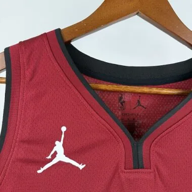 Miami Heat Antetokounmpo No. 7 Red V-Neck NBA Jersey
