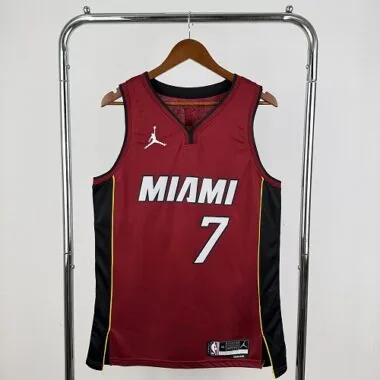Miami Heat Antetokounmpo No. 7 Red V-Neck NBA Jersey