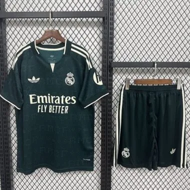 Real Madrid 2026/27 Green Away Jersey and Shorts Set S-2XL