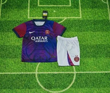 Paris Saint-Germain 2026/27 Purple and Red Kids Training Kit Sizes 16-28