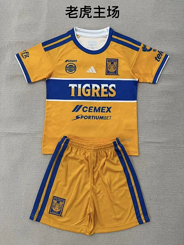 Tigres UANL 2026/27 Home Kids Kit Sizes 16-28