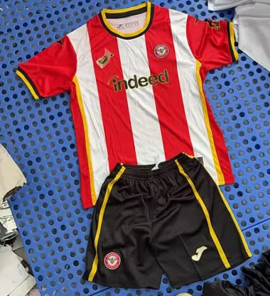Brentford 2026/27 Home Kids Kit Sizes 16-28