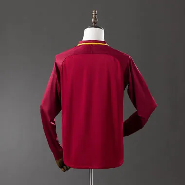 AS Roma 2017/18 Home Long Sleeve Retro Jersey (S-2XL)