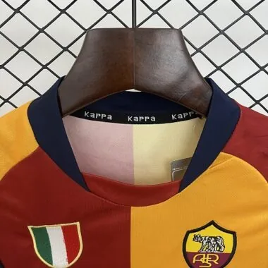 AS Roma 2001/02 Home Retro Kids Kit Sizes 16-28
