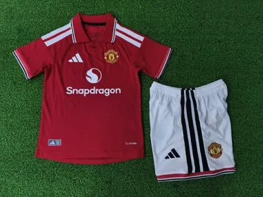 Manchester United 2026/27 Home Kids Kit Sizes 16-28