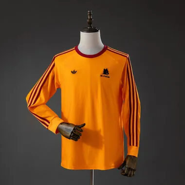 AS Roma Terrace Icons Orange Long Sleeve T-Shirt S-2XL
