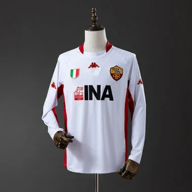 AS Roma 2001/02 Away Long Sleeve Retro Jersey S-2XL