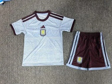 Aston Villa 2026/27 Away Kids Kit Sizes 16-28