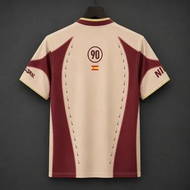 Spain 2026 x Travis Scott Cactus Jack Total 90 Retro Cream/Maroon Jersey (S-4XL)