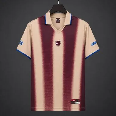 USA 2026 x Travis Scott Cactus Jack Total 90 Retro Cream/Maroon Jersey S-4XL