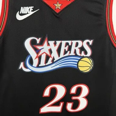Philadelphia 76ers 2026 Black Retro No. 23 LeBron James NBA Jersey