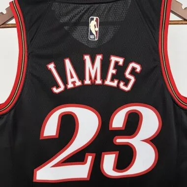 Philadelphia 76ers 2026 Black Retro No. 23 LeBron James NBA Jersey