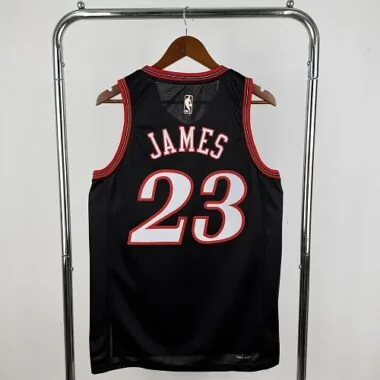 Philadelphia 76ers 2026 Black Retro No. 23 LeBron James NBA Jersey