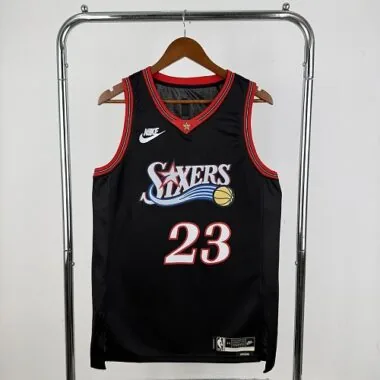 Philadelphia 76ers 2026 Black Retro No. 23 LeBron James NBA Jersey