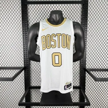 Boston Celtics 2026 White City Edition No. 0 Jayson Tatum NBA Jersey