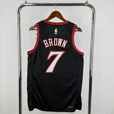 Philadelphia 76ers 2026 Black Retro No. 7 Jaylen Brown NBA Jersey