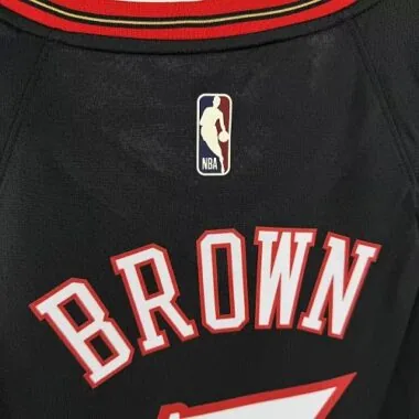 Philadelphia 76ers 2026 Black Retro No. 7 Jaylen Brown NBA Jersey